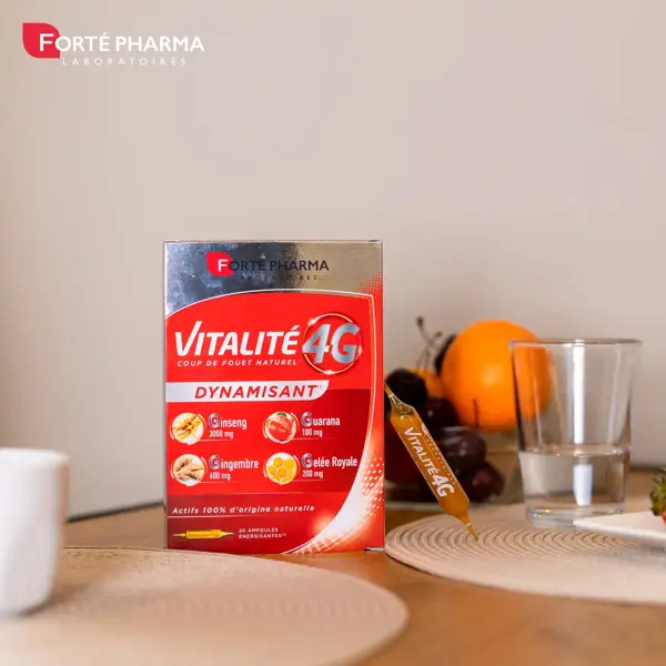 Forté Pharma Vitality 4G Energizante com Ginseng - Oferta Especial - 30 ampolas