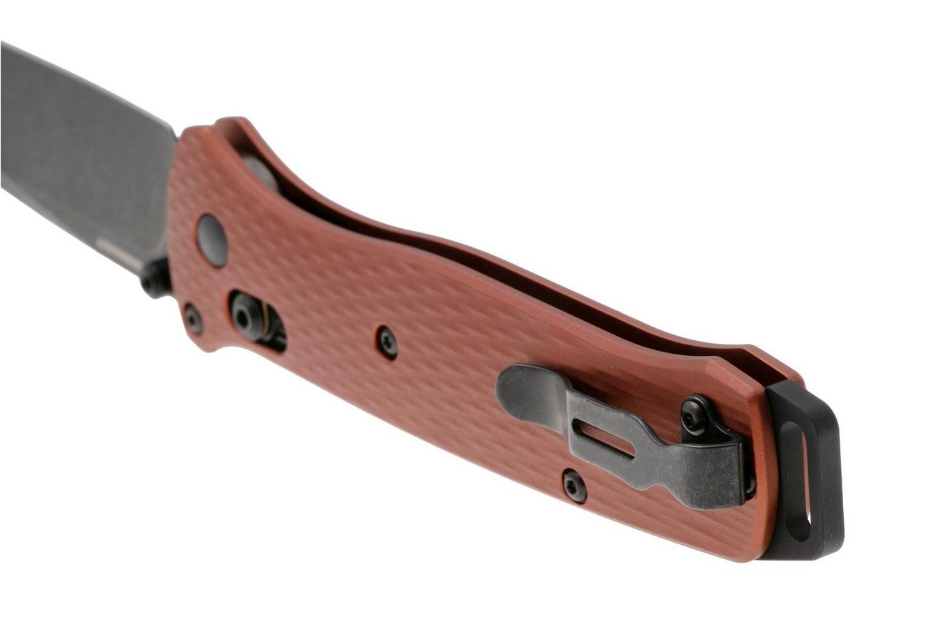 Benchmade Bailout 537BK-07 Blackwashed Cerakote CPM Magnacut Tanto, Burnt Copper Aluminium, zakmes