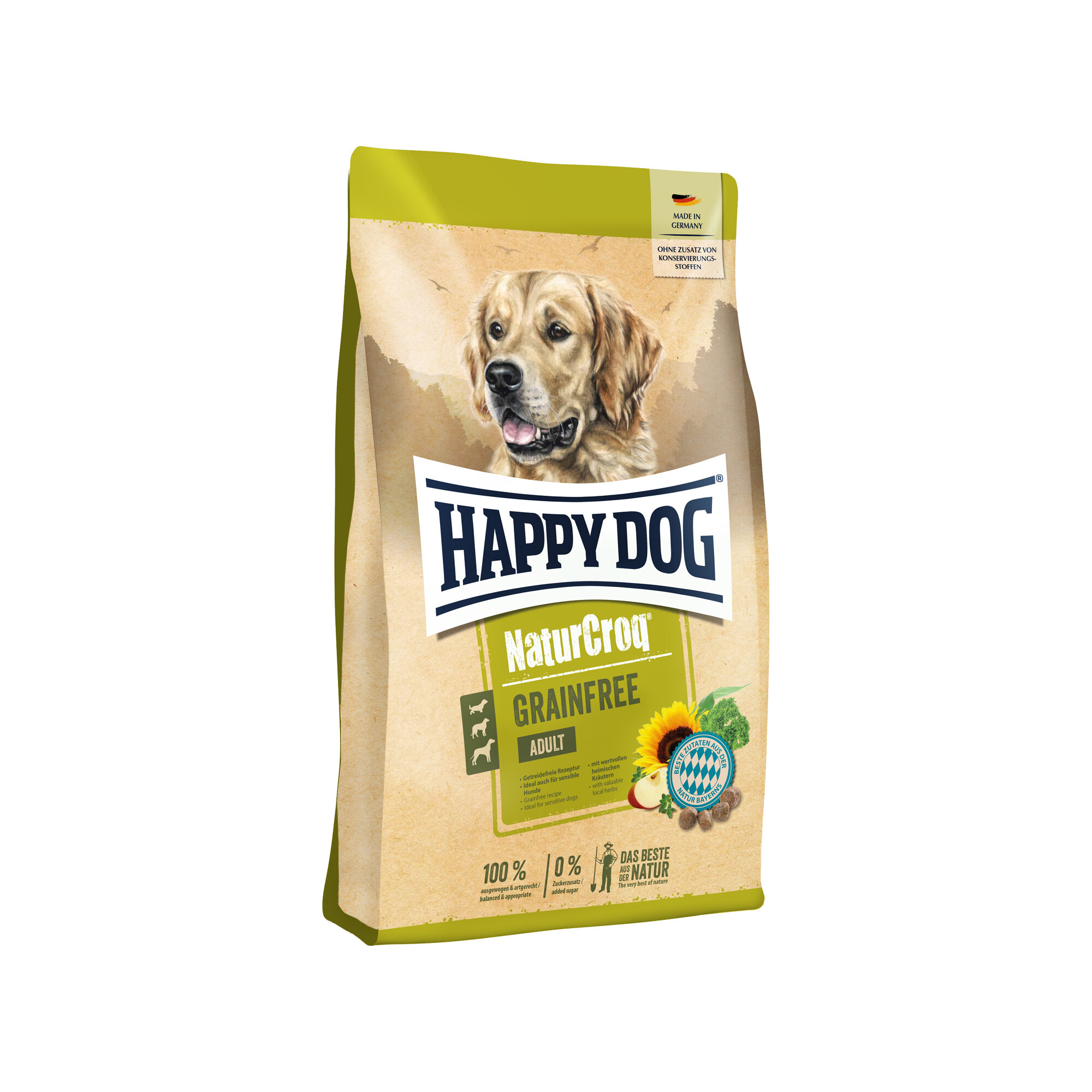 Happy Dog Naturcroq Graanvrij Hondenvoer - Zalm en Gevogelte