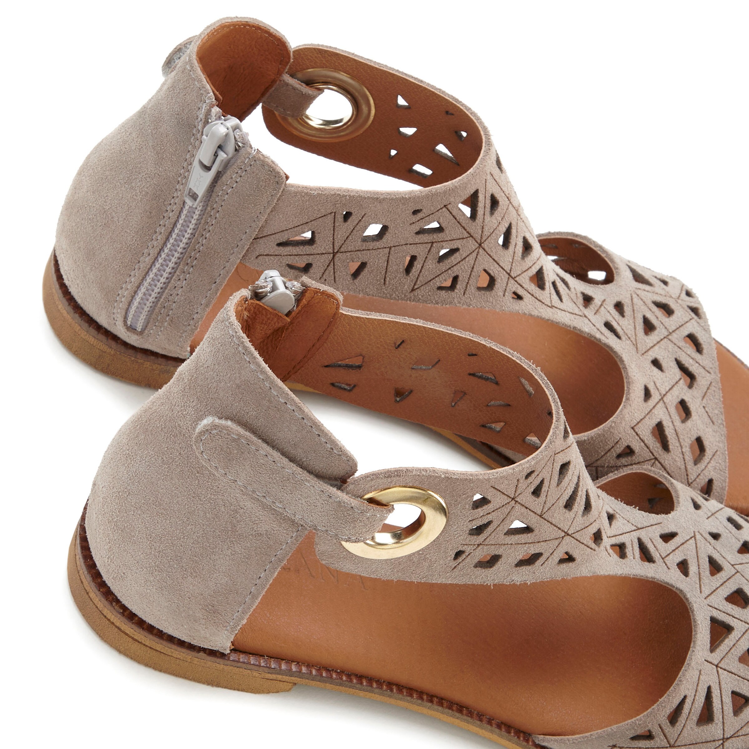 LASCANA Sandale in taupe