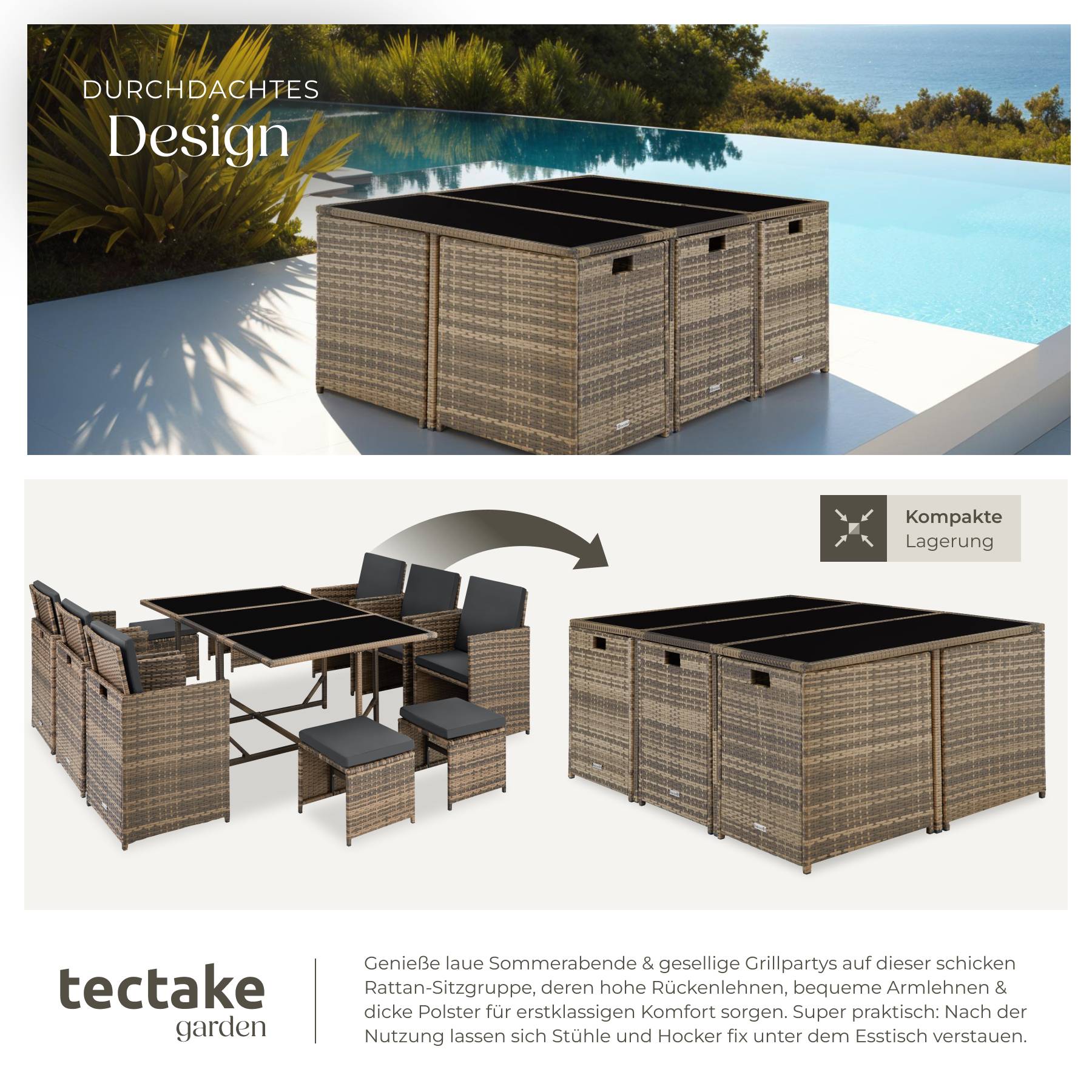 Rattan Sitzgruppe Malaga