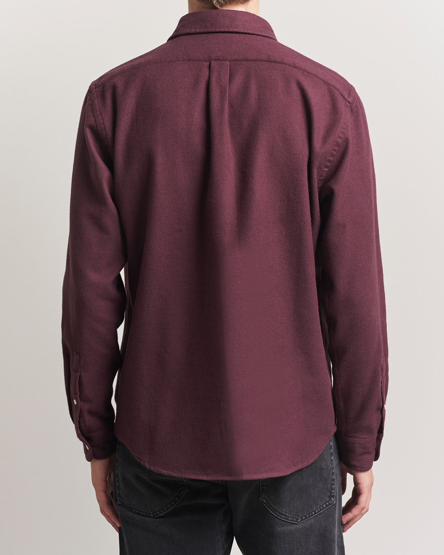 Colorful Standard Organic Flannel Shirt Oxblood Red