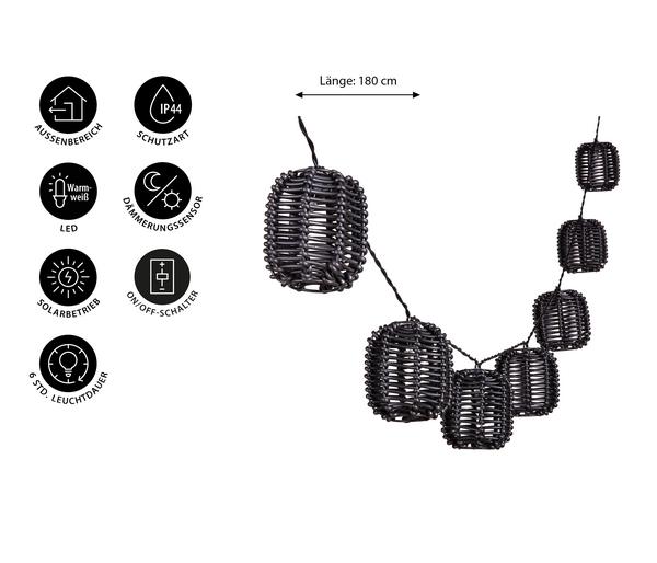 Dehner Solar-Lichterkette Lira, ca. L180 cm