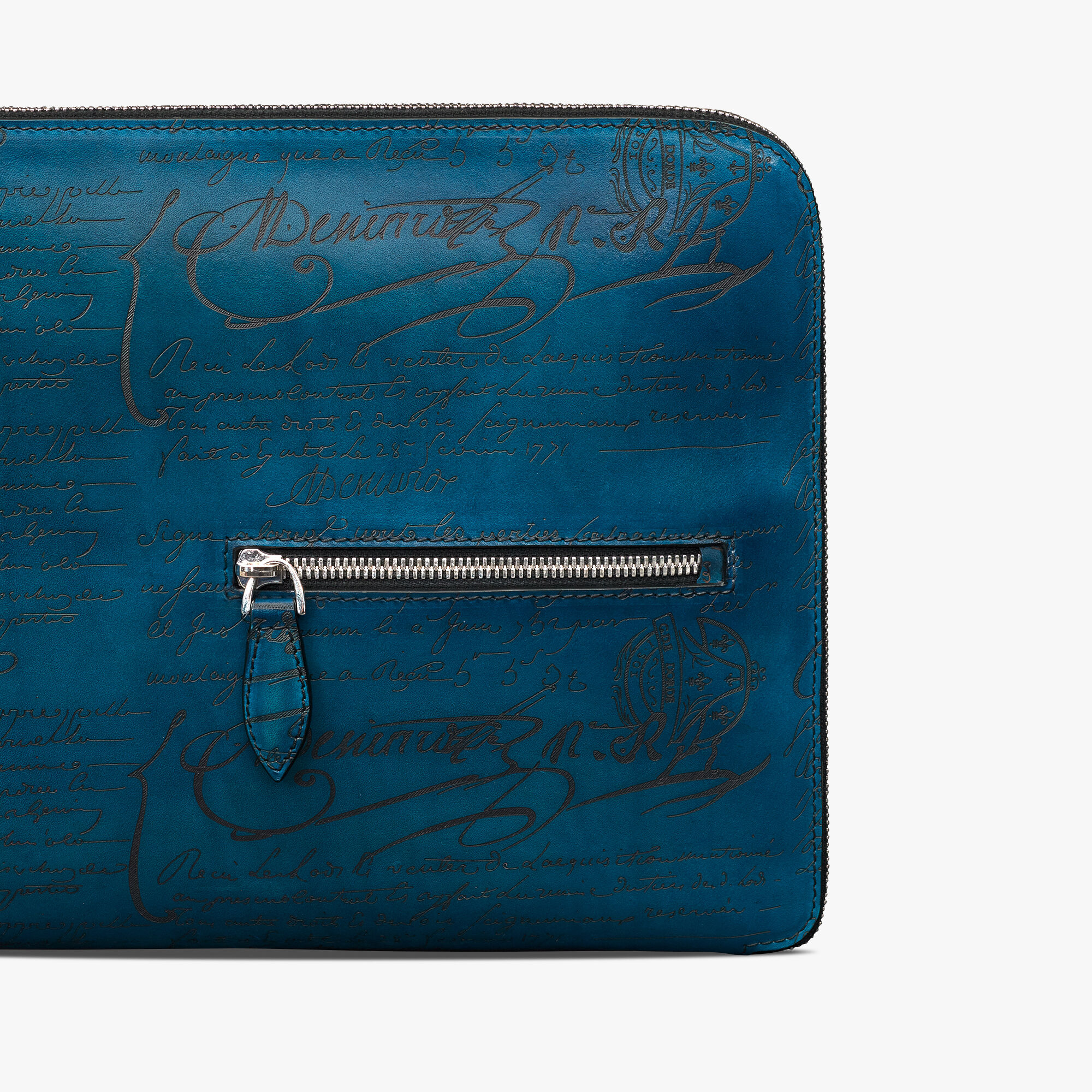 Pochette Nino Tgm En Cuir Scritto