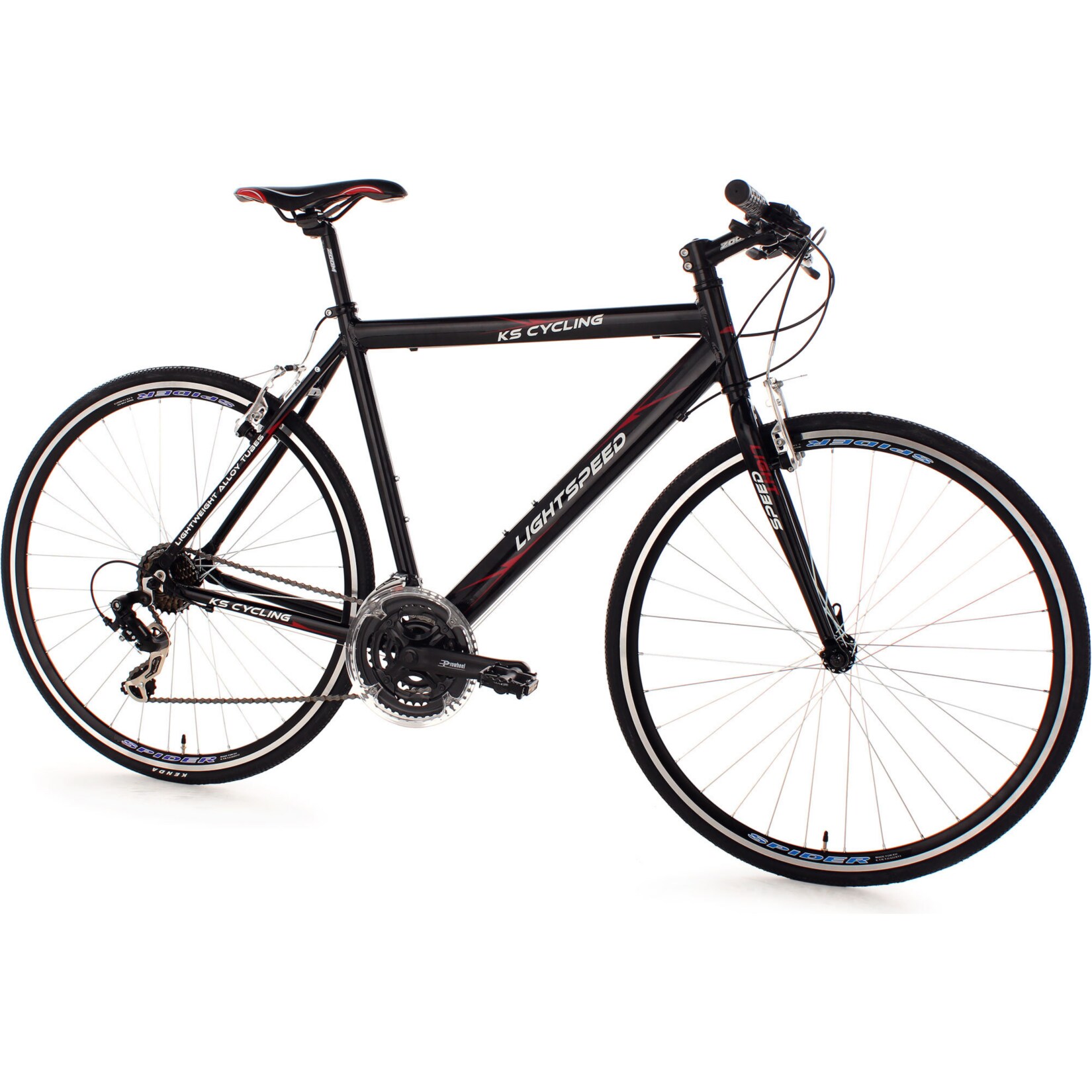KS Cycling Fitnessrad 21 Gänge Fitness-Bike Lightspeed (Black) 28 Zoll