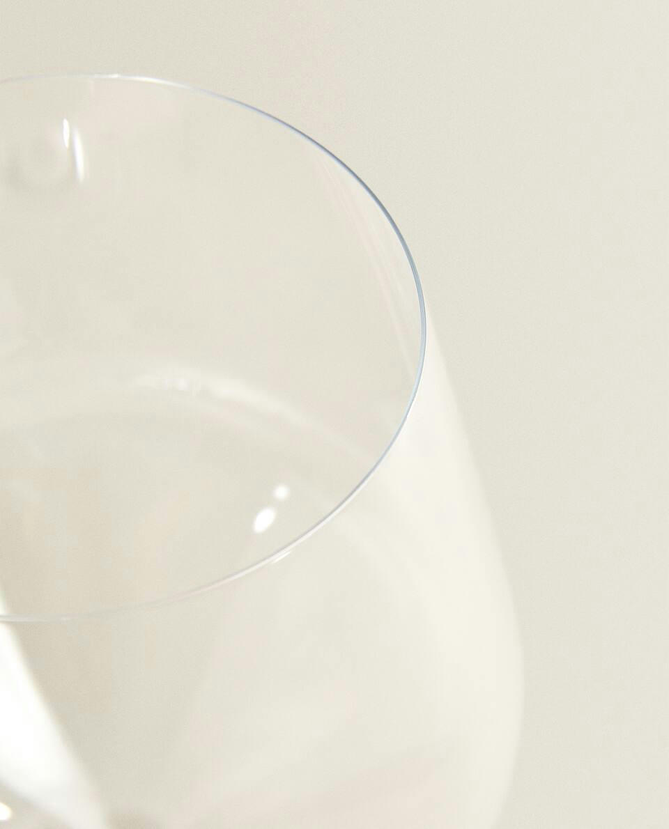 TAÇA DE VINHO DE CRISTAL SOPRADO