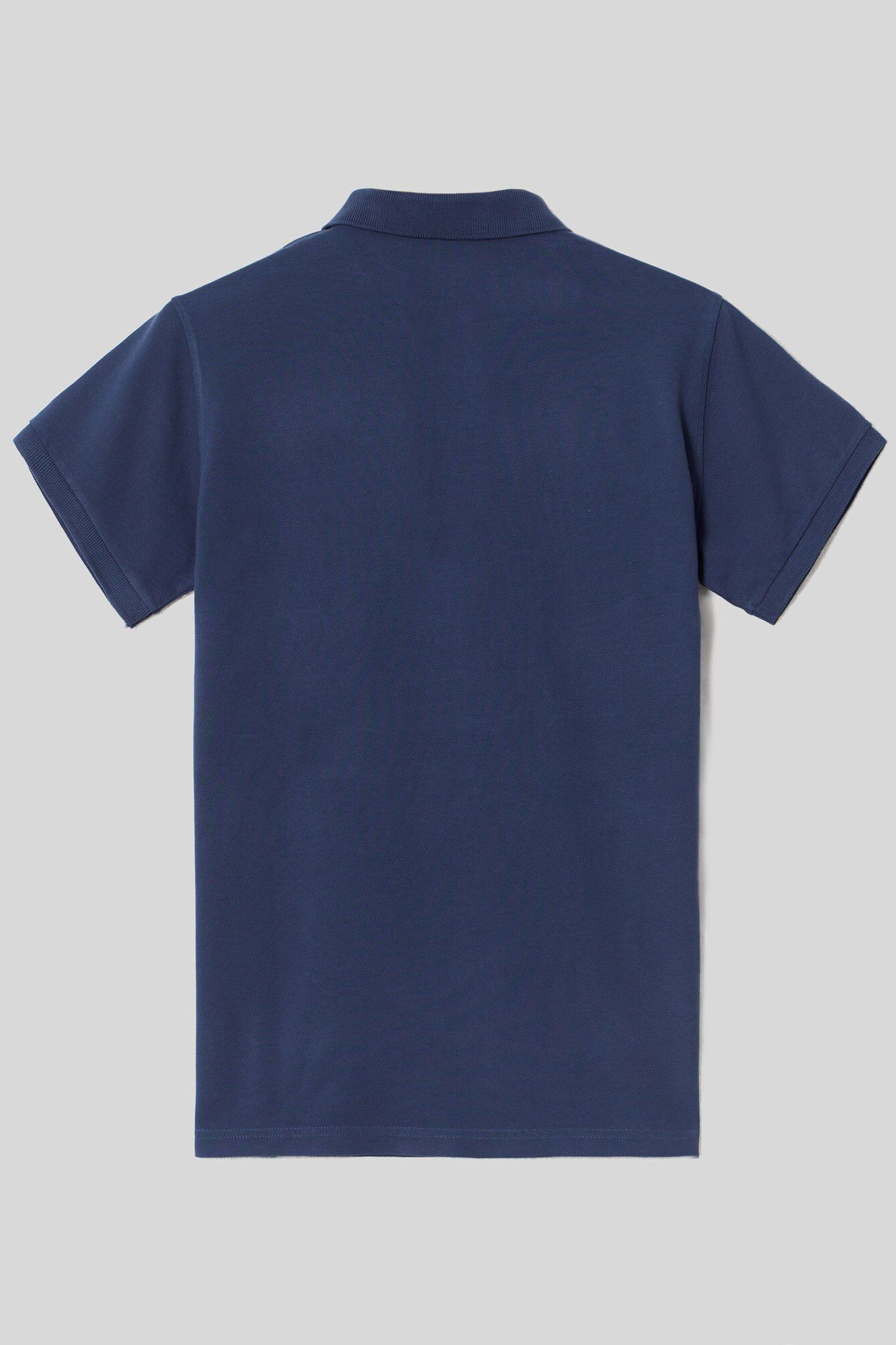 Camisa polo clássica com mini raquete em azul marinho - Azul marinho