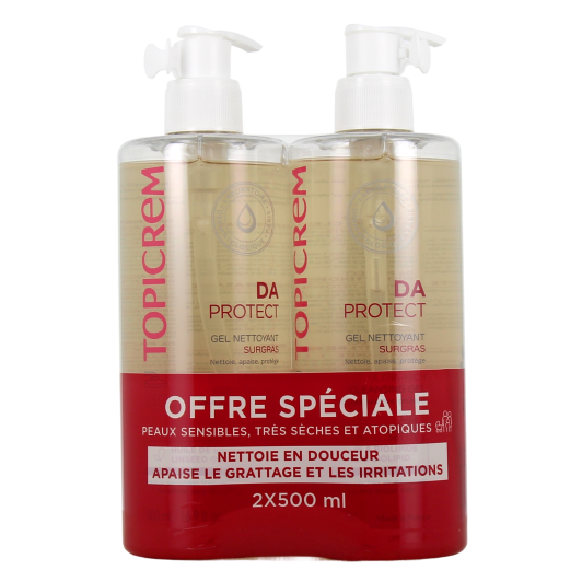 Gel nettoyant surgras DA Protect Topicrem - Peaux atopiques