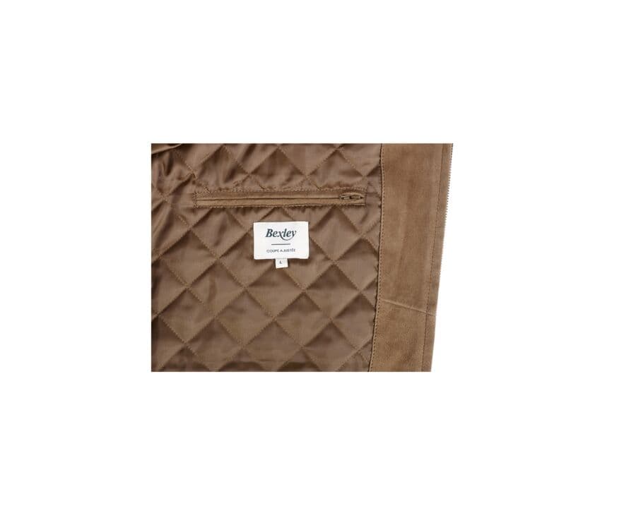 Blouson homme cuir Havane - SEAN II