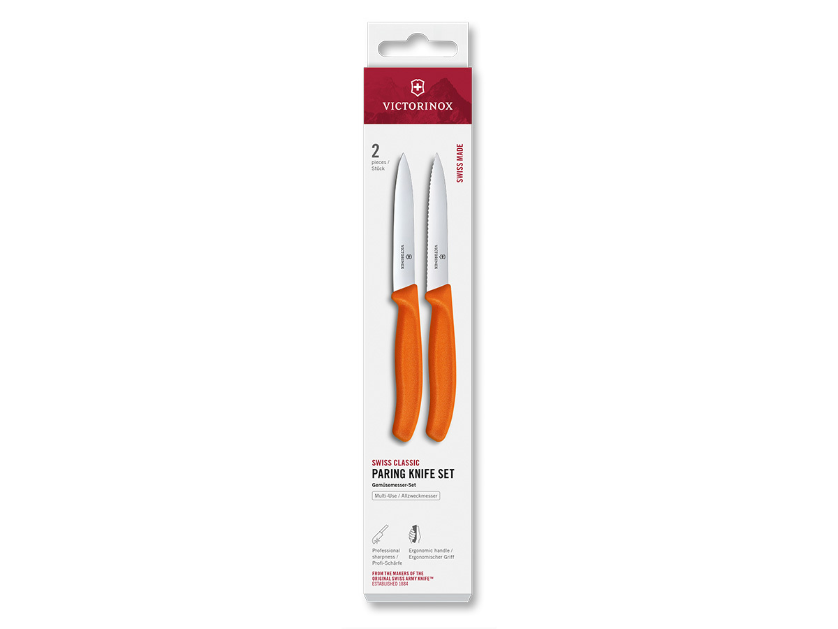 Victorinox Swiss Classic Orange schilmesjes - 2-delig