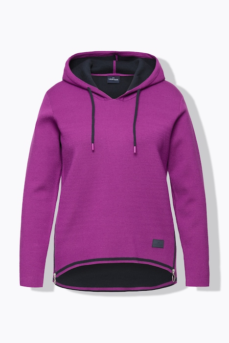 Hoodie, Doubleface, Kapuze, Langarm