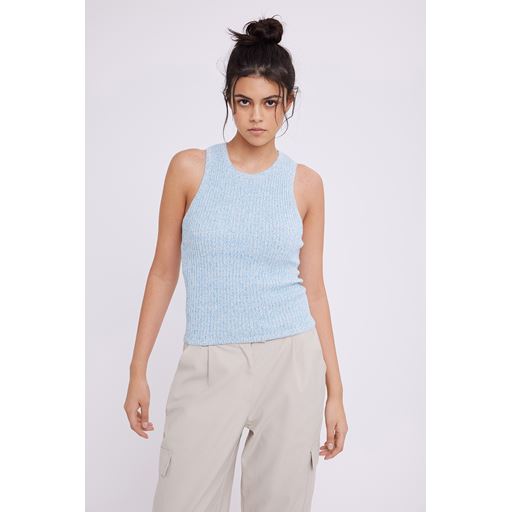 Envii Enchack Racer Top, White/Blue Melange, M