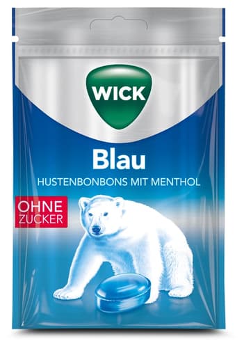 Wick Blau Menthol ohne Zucker