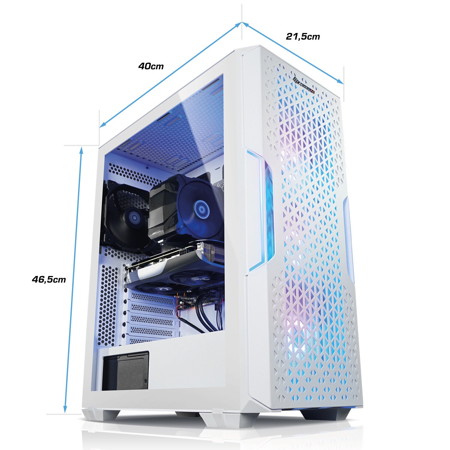 Gaming PC Dragon V AMD Ryzen 9 5900X, 64GB DDR4, NVIDIA RTX 4070 12 GB, 2TB SSD, WLAN, Windows 11