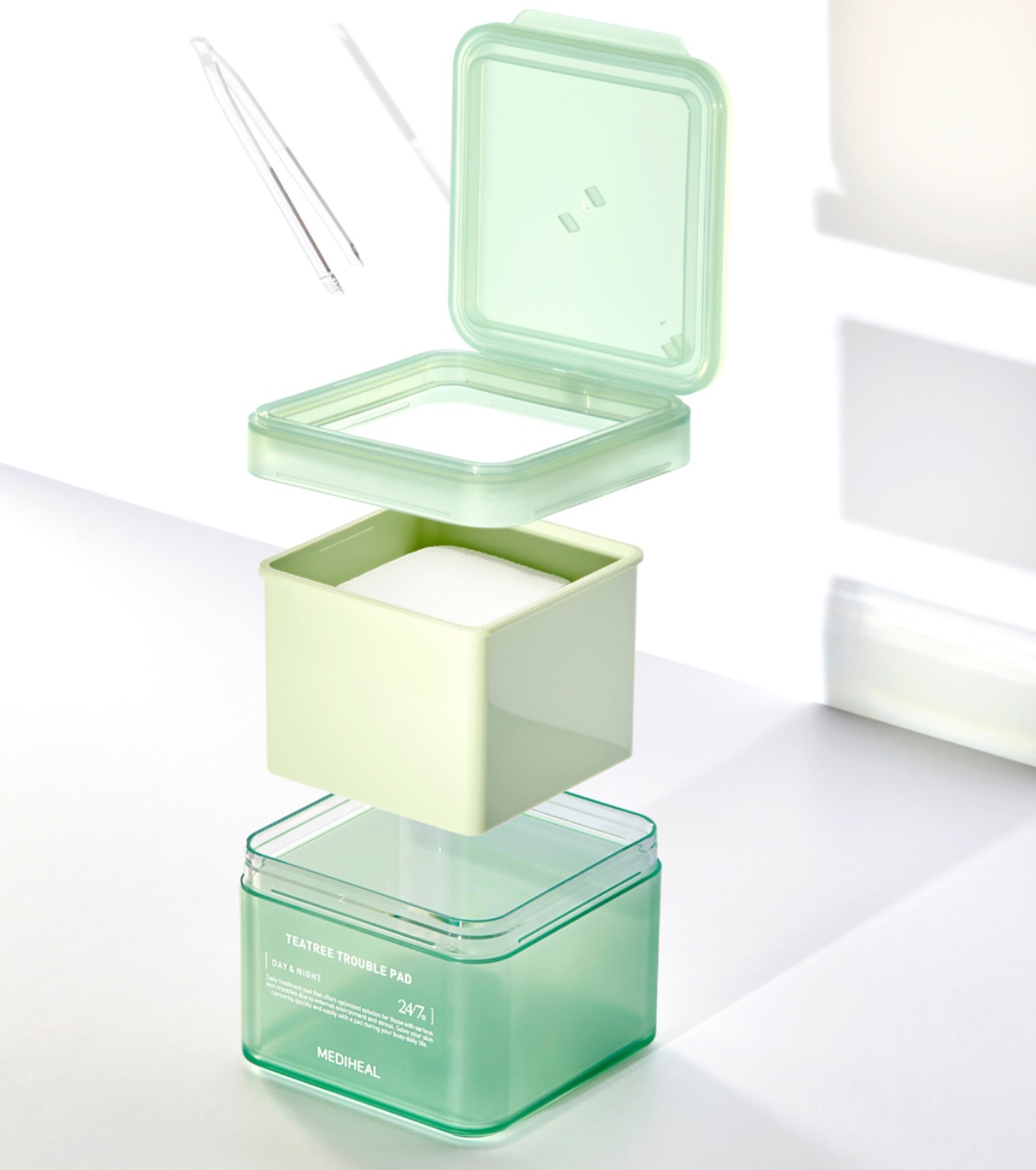 Mediheal - Tônico facial com formato de extrato de tea tree pads