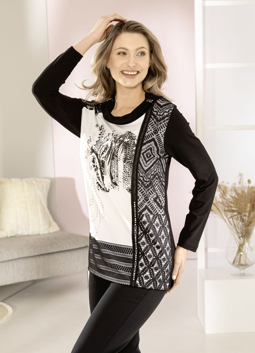 Shirt mit plaziertem Foliendruck