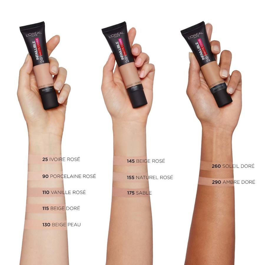 L'Oréal Paris Infaillible 32H Matte Cover Foundation 130 Neutral Undertone 30ml