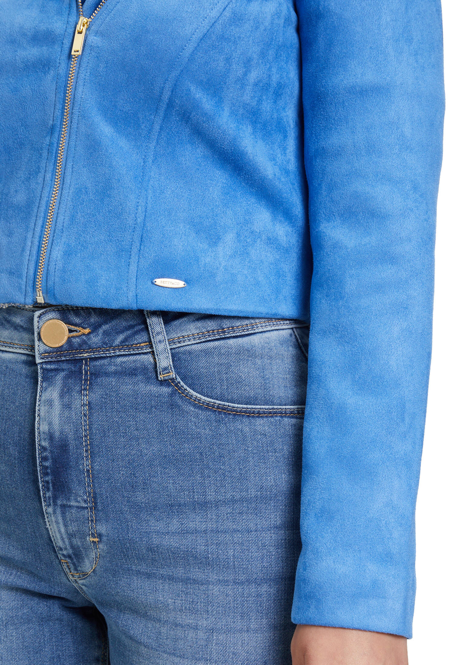Betty & Co| Damen Bikerjacke mit Stehkragen