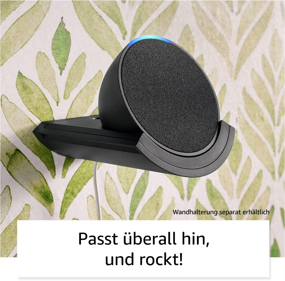 Echo Pop Smart Speaker Lautsprecher mit WLAN / Bluetooth und Sprachsteuerung via Amazon Alexa (B09ZXJSW35) - Weiss