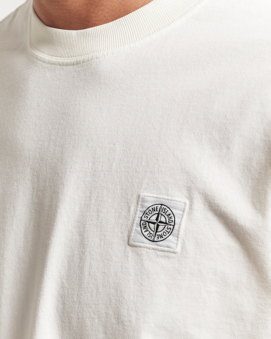 Stone Island Combed Organic Cotton T-Shirt Ivory