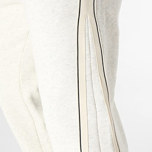 Pantalon Jogging A Bandes Blanc Gris