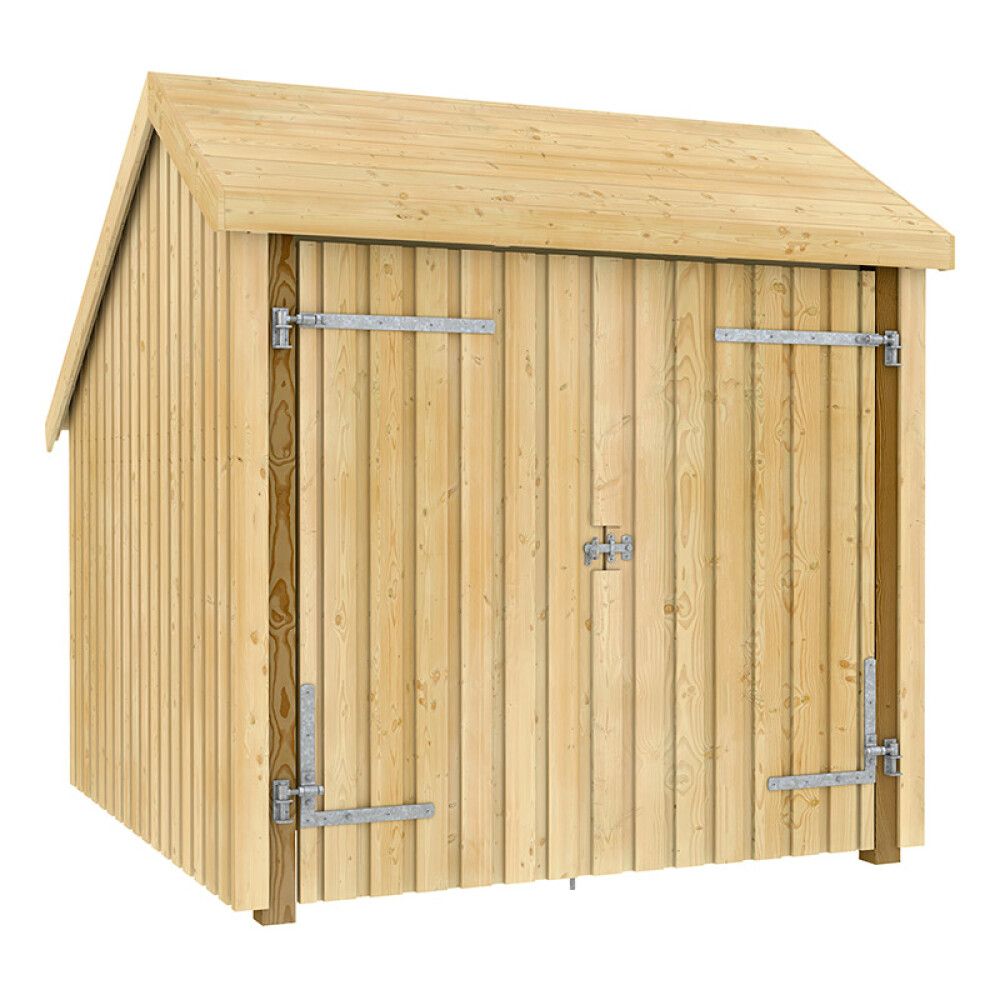 REDSKAPSBOD PLUS DOBBELDØR 238X238X250CM 5,7M²2