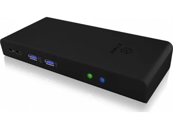 ICY BOX IB-DK2251AC - Dockingstation - USB-C / USB 3.0 - 2 x HDMI - 1GbE