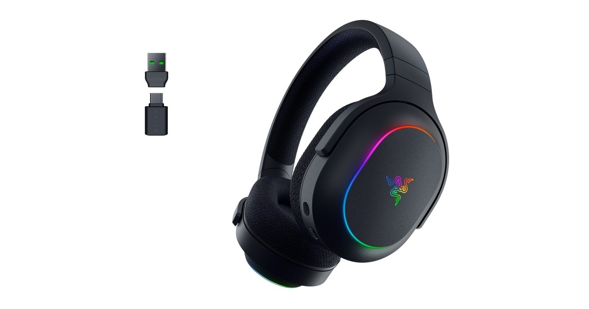 RazerBarracuda X Chroma over-ear gaming headset  (Zwart, USB-Dongle, Bluetooth)