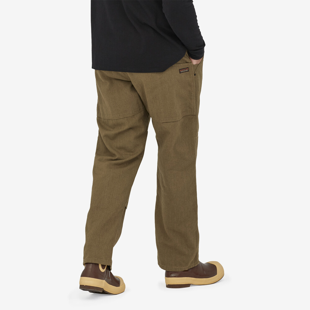 Iron Forge Herren-Hose aus Hanf-Canvas mit doppeltem Knie – Normalgröße