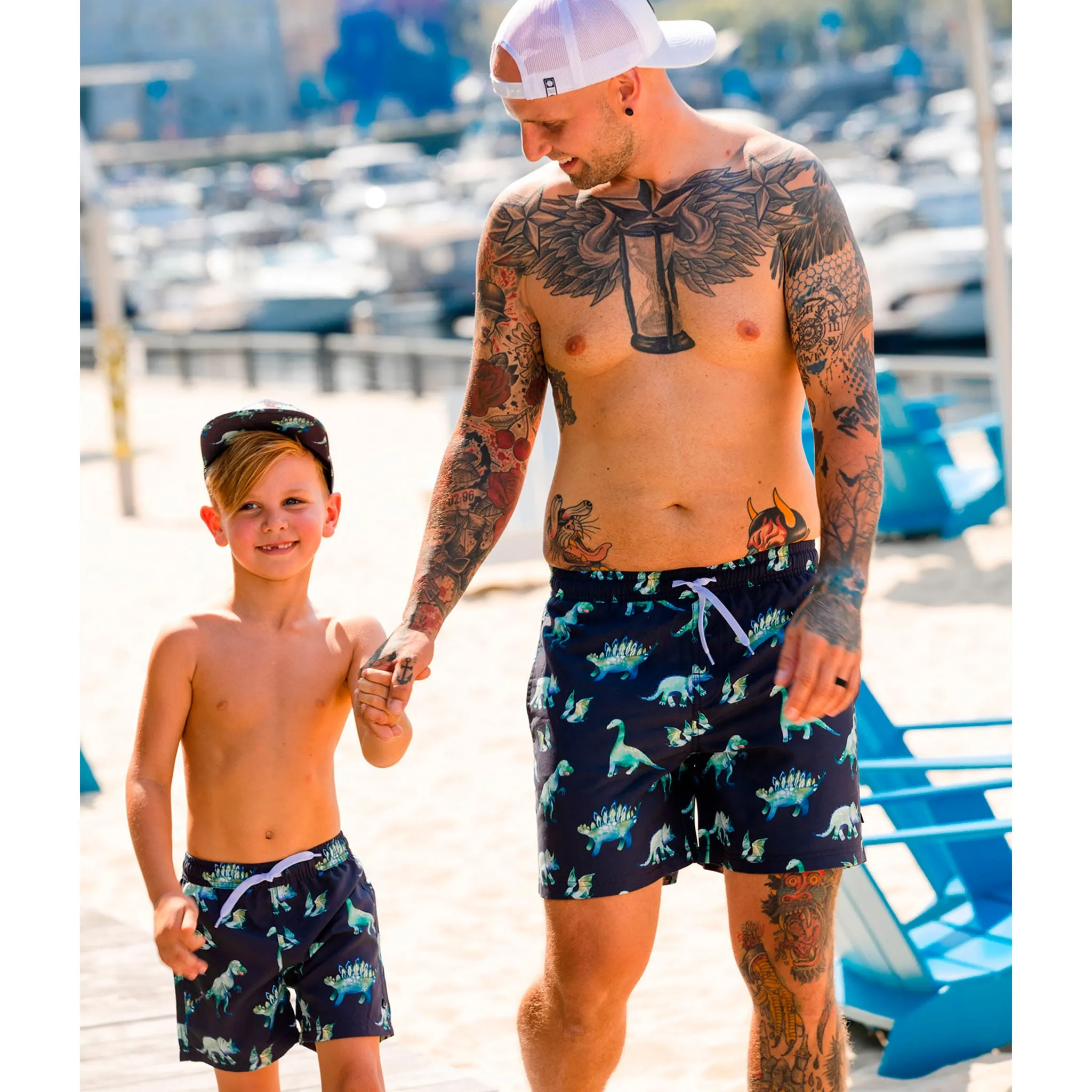 Deux par Deux Maillot Short Dinos 2-6ans