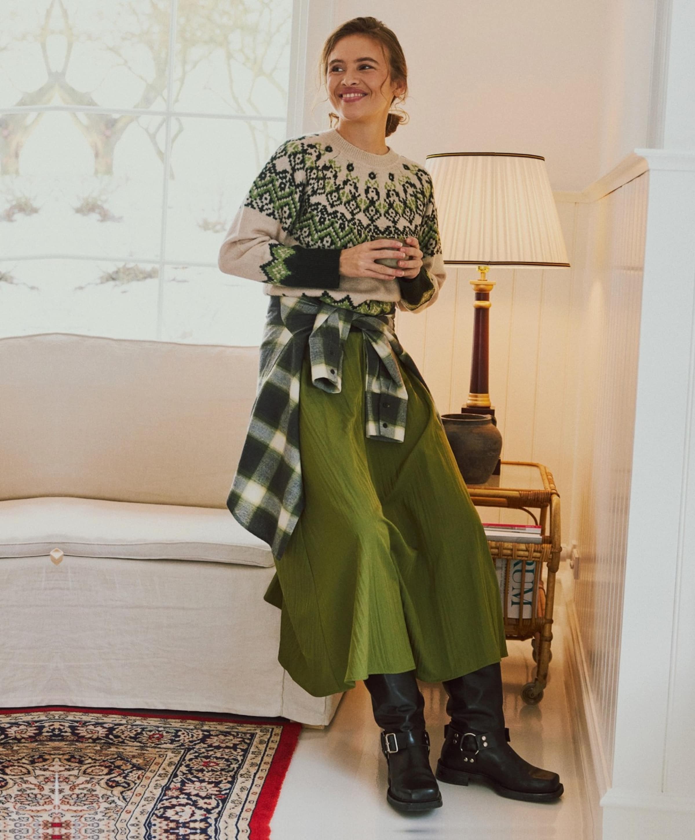 Freequent Dames rok groen