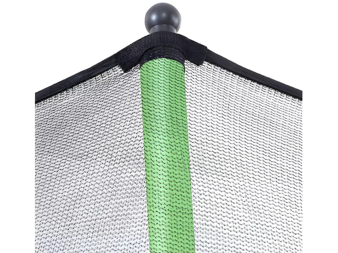 Trampoline Yoopi 2 LUXE - Ø 3.65 m - Avec filet + échelle + couverture + kit d'ancrage