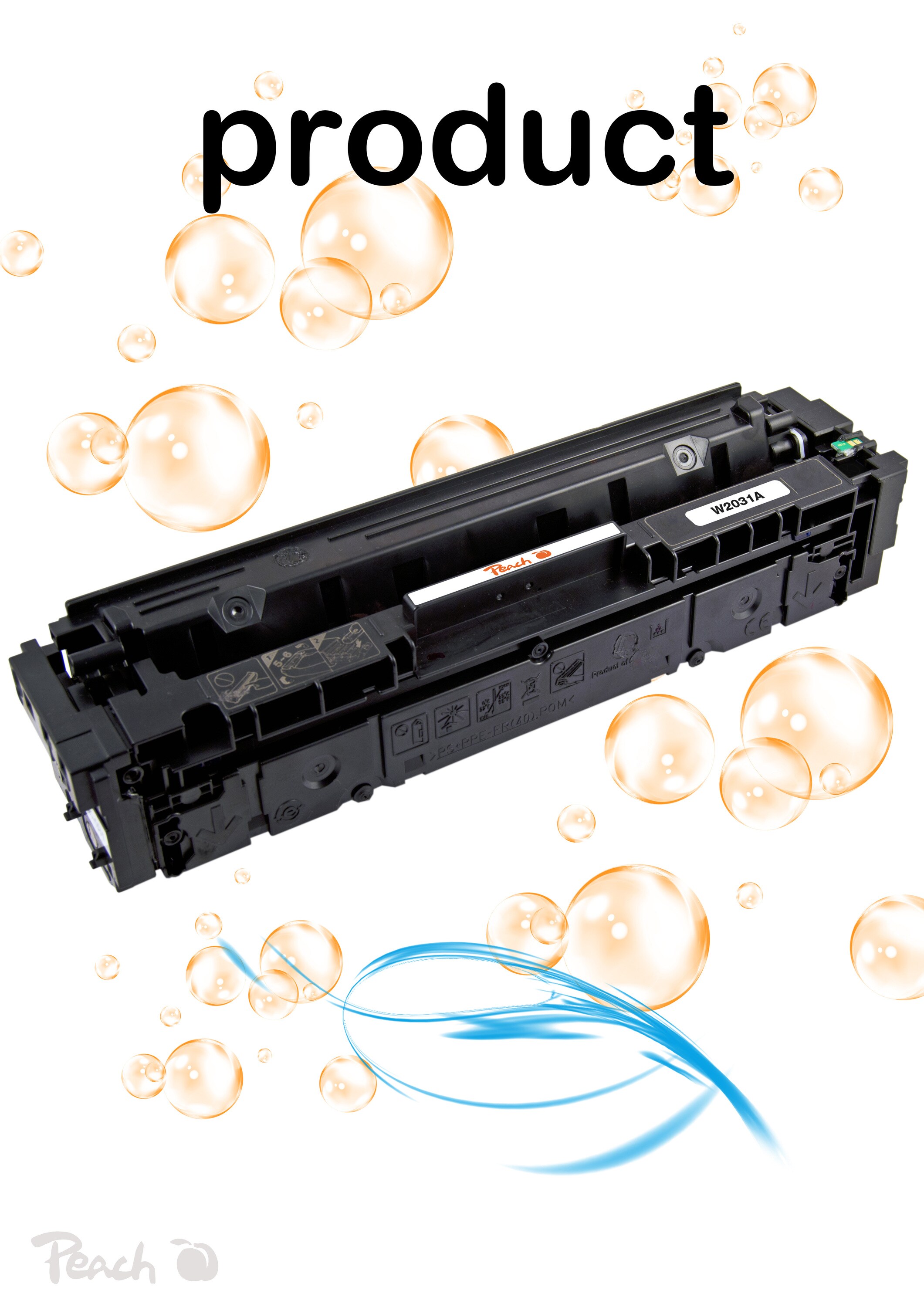 Peach HP 415 A 4 Toner (bk, c/m/y) ersetzt HP No. 415A, W2030A, W2031A, W2032A, W2033A für z.B. HP Color LaserJet Pro MFP M 479 dw (wiederaufbereitet)
