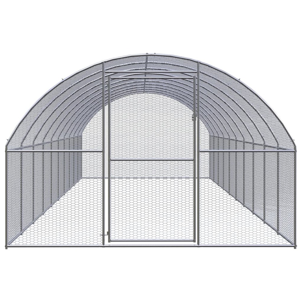 Poulailler d'extérieur 3x10x2 m acier galvanisé