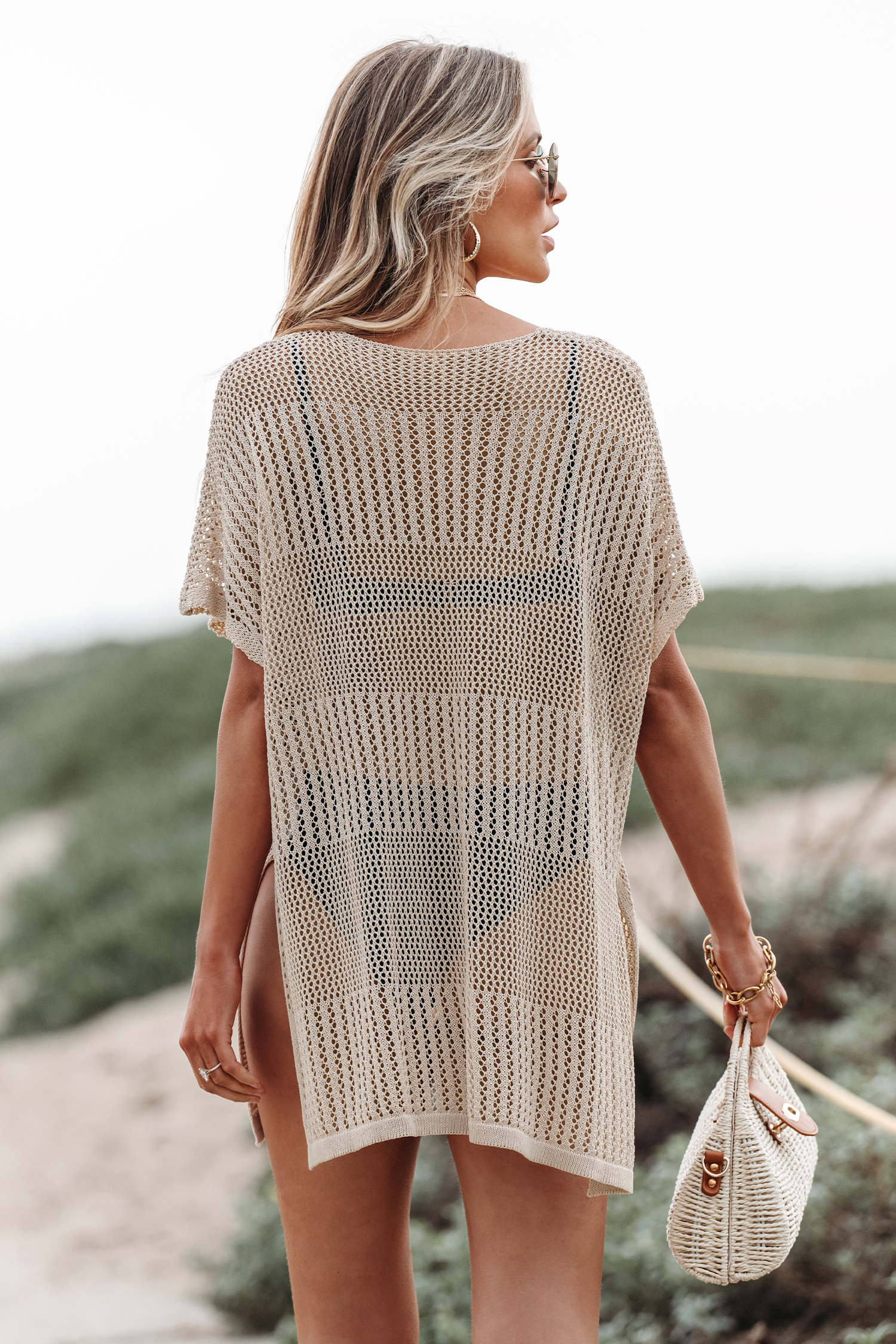 Robe cover up en tricot oversize