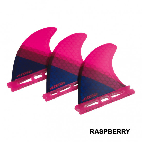 F.one Set Ailerons F-One Thruster - Flow Xs Rasberry