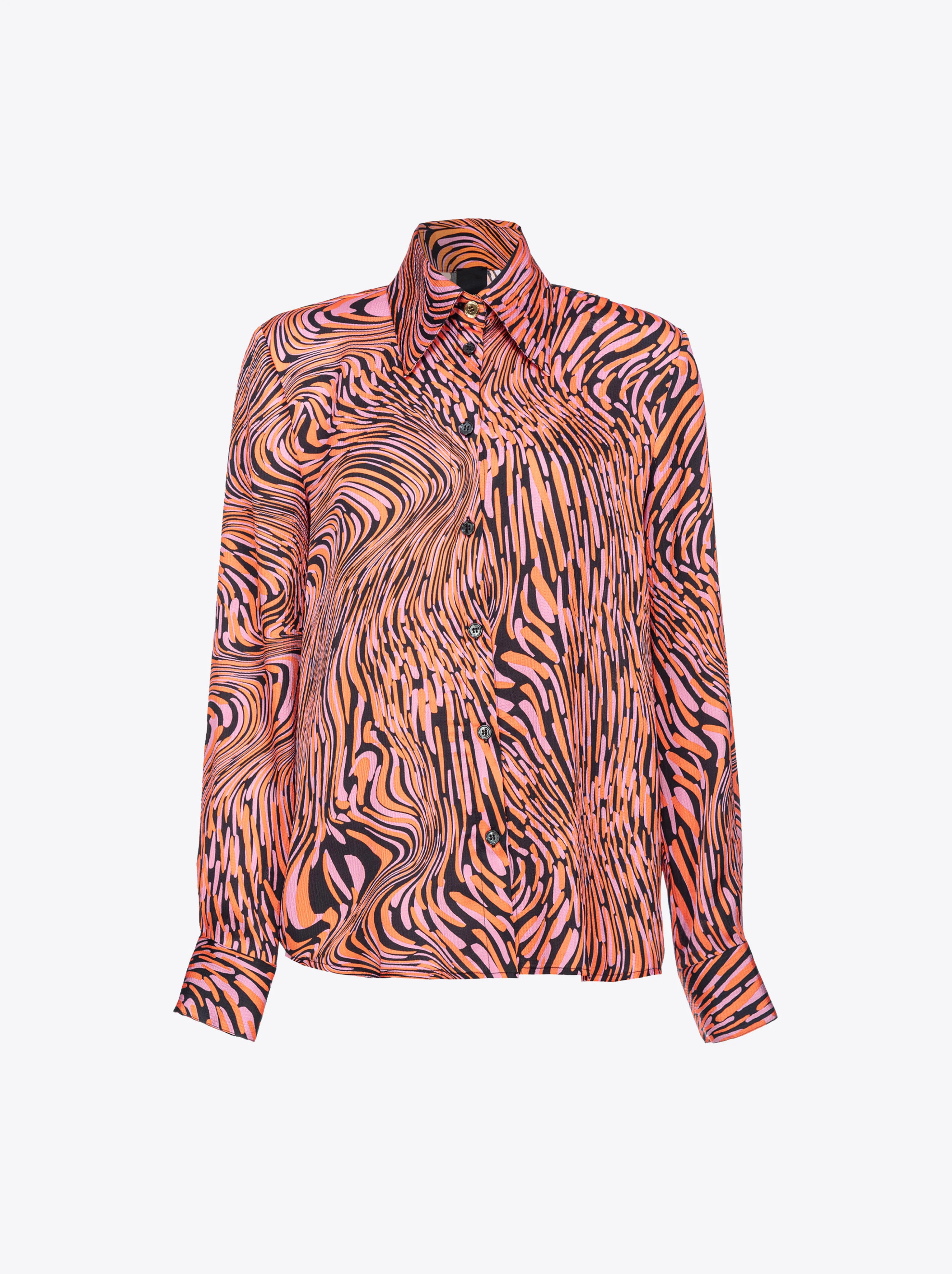 Chemise à imprimé déformé | Multicolore