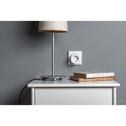 Prise connectée Aqara intelligente, Nécessite Hub Zigbee 3.0 - Blanc
