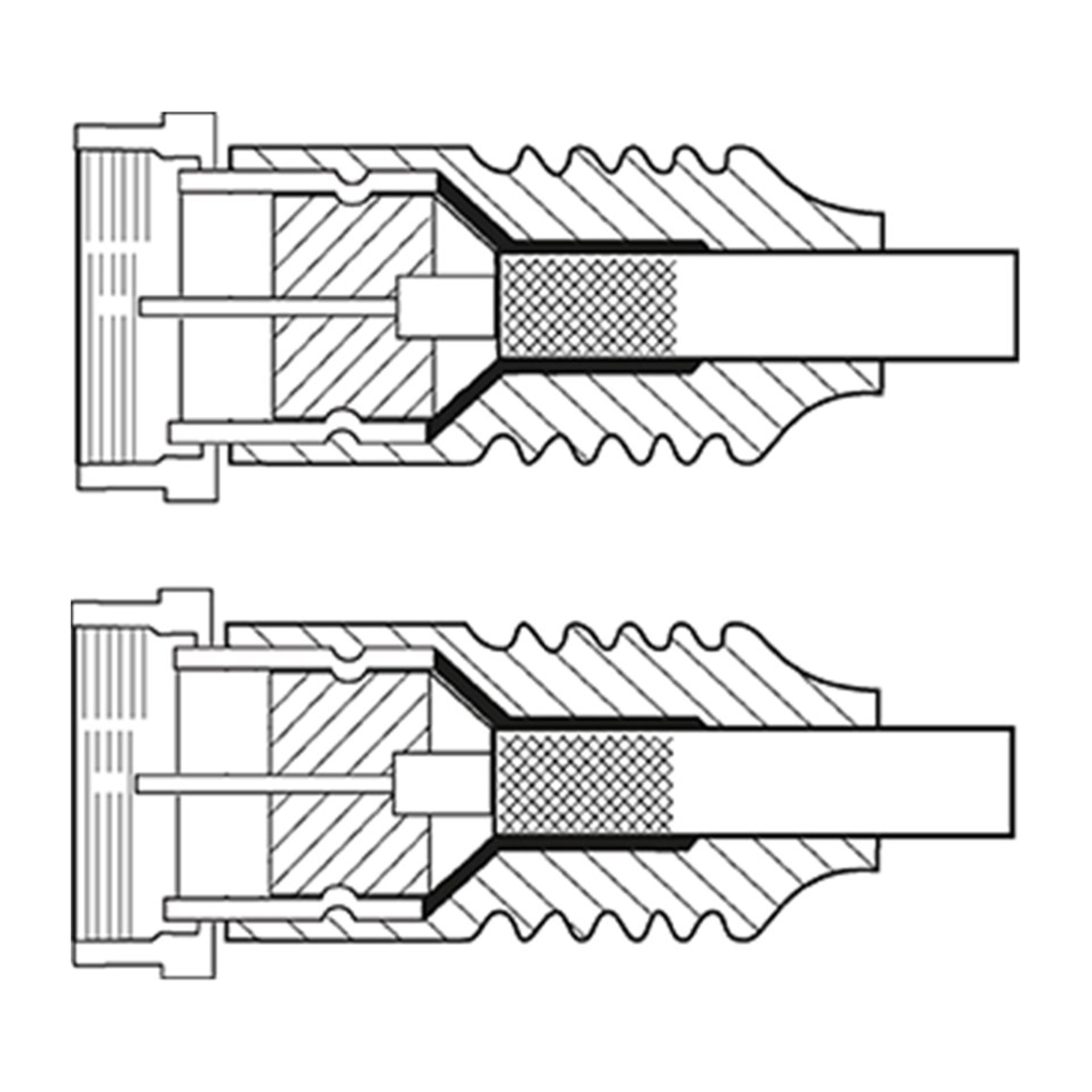 F-kabel - Hvit 2,5 m