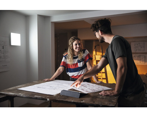Frameloos LED-paneel 20W 1500 lm 3000-6500 K + RGBW 30x30 cm Smart+ WiFi + Nachtlampfunctie