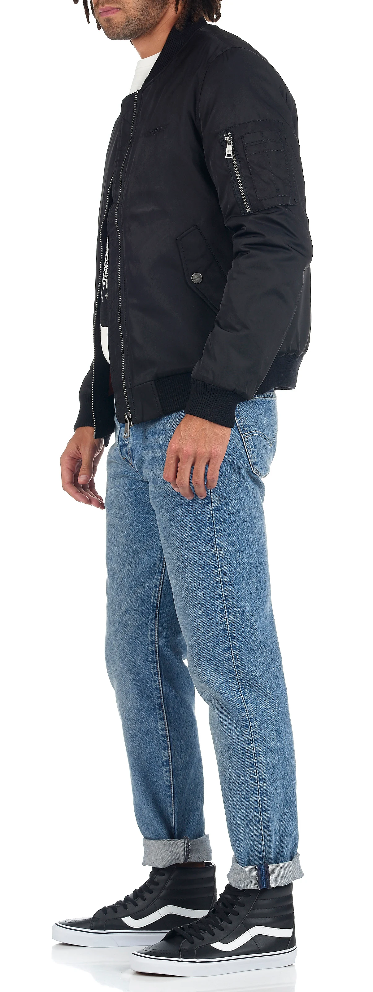 ORIGINAL - Bomber matelassé zippé | Noir