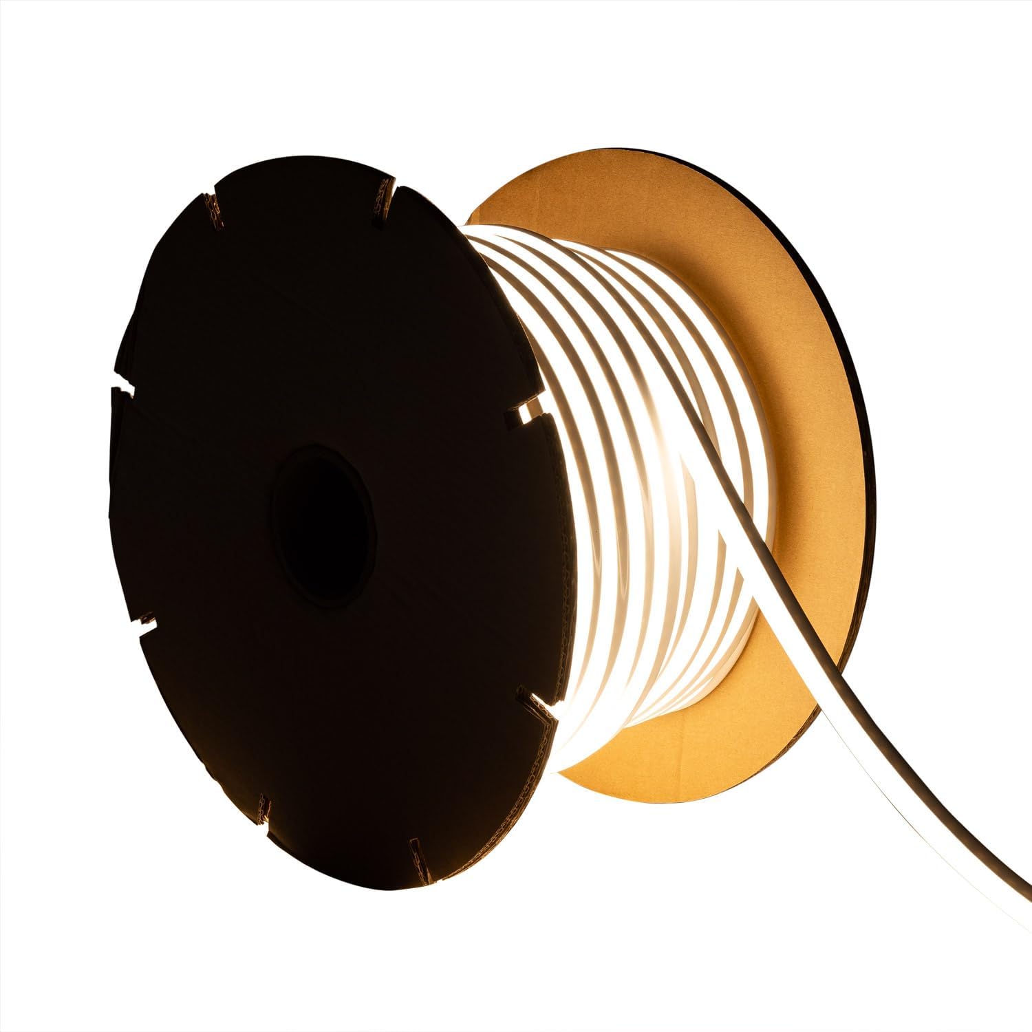 LEDKIA LIGHTING LED-Streifenrolle Neon Dimmbar 220V 50m SFLEX8 8W/m Schnitt 100cm IP65 Neutralweiß
