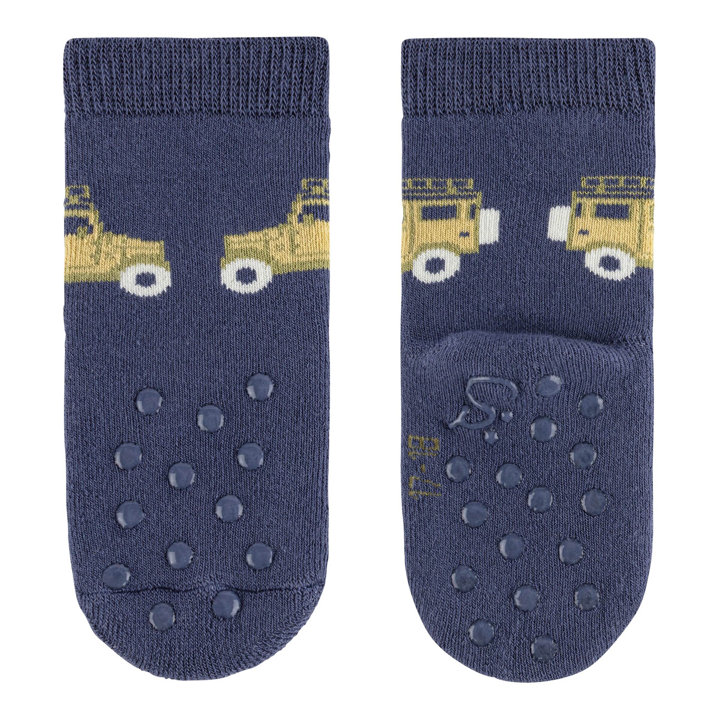 Sterntaler 2er-Pack ABS-Krabbelsocken Löwe Auto marine/grün