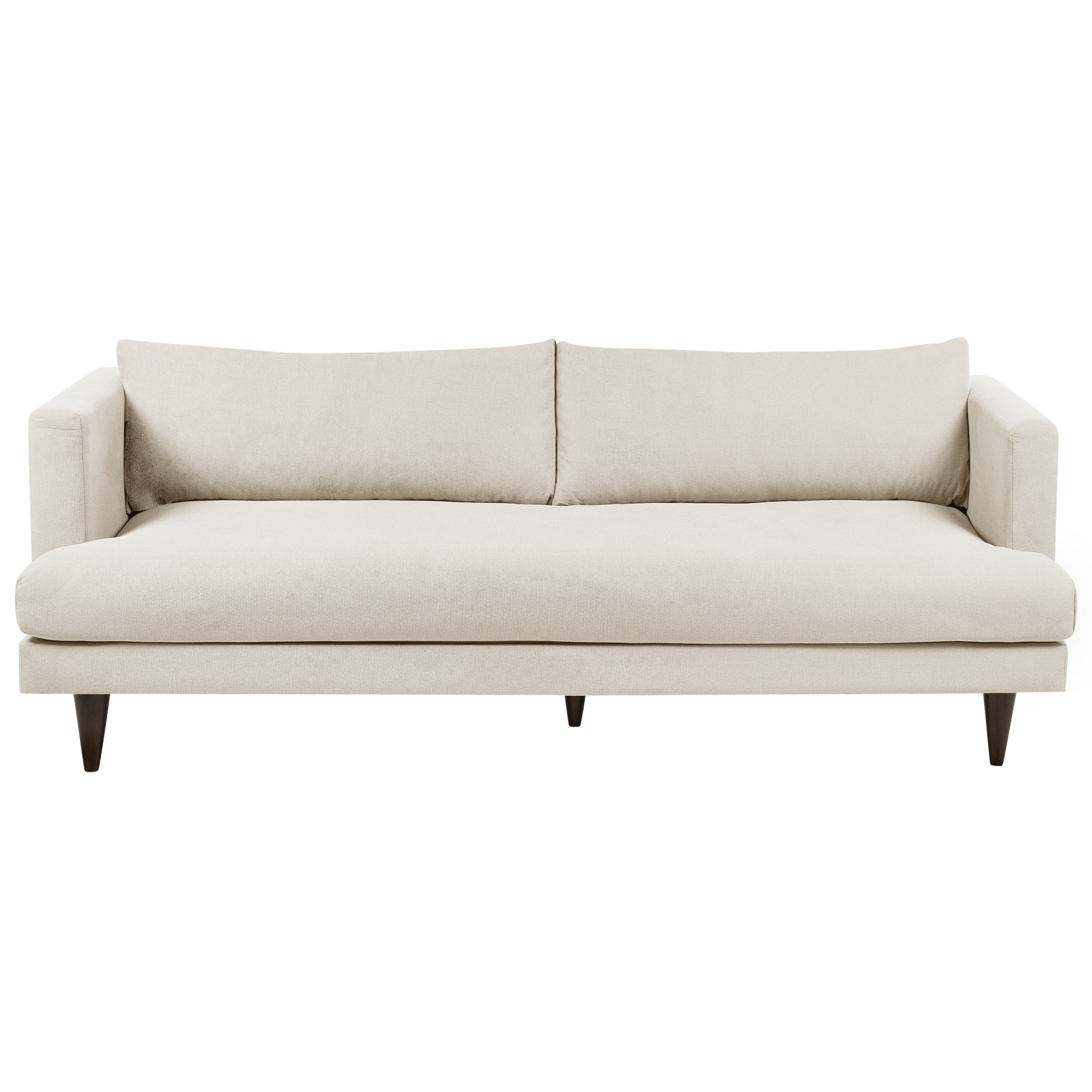 Beliani - JARPEN - Driezitsbank - Lichtbeige - Stof