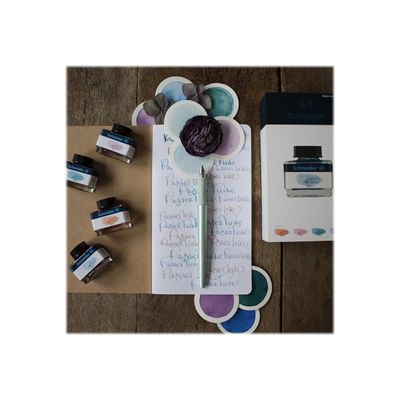 Schneider Callissima - Coffret cadeau avec stylo et différentes plumes - menthe