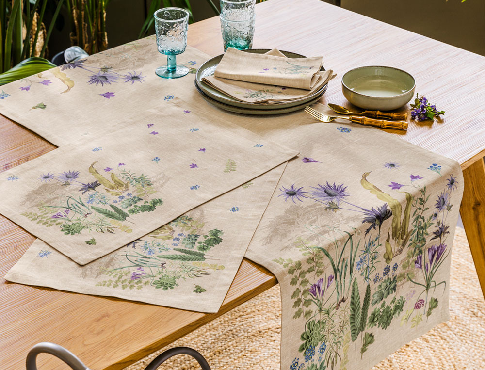 Lot de 2 sets de table-Jardin des Plantes