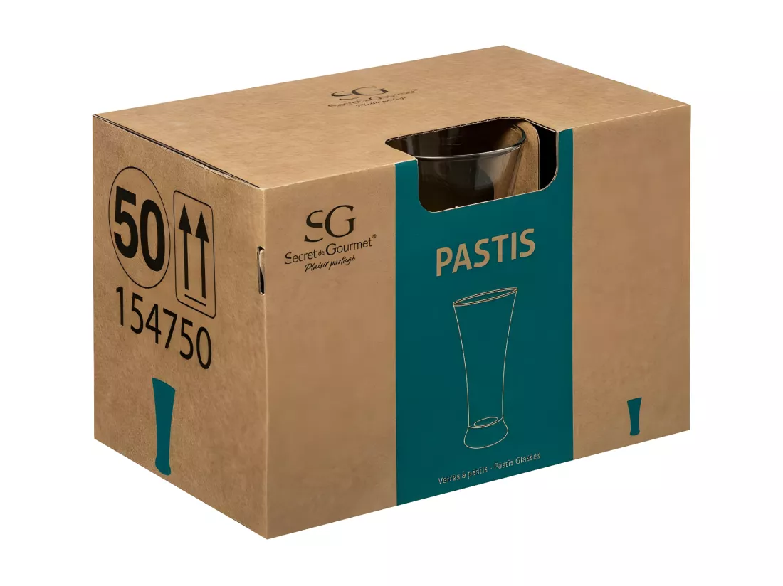 Lot de 6 verres à bière et pastis - 18cl