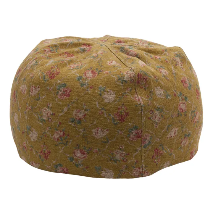 Maison de Vacances Pouf Bulle en lin Jardin Secret | Ocre
