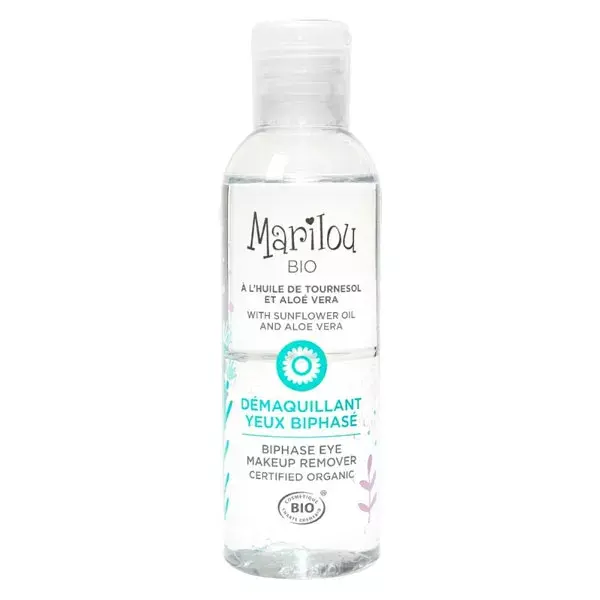 Demaquilante bifásico para olhos Marilou Bio 100ml