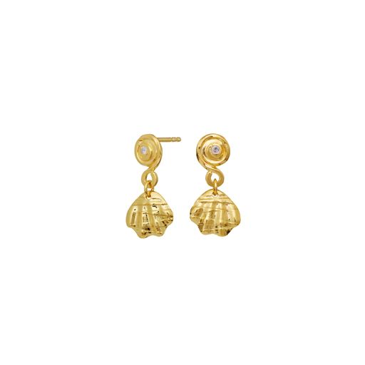 Maanesten Conca Øreringe, 18 Ct Gold Plated